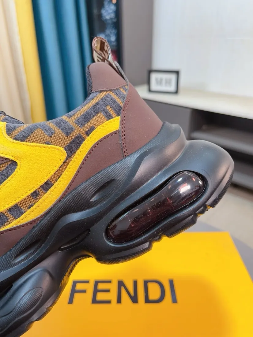 Men's shoes 💰438🌹🌹【fendi Fendi】: 🔝High-end brand of men's shoes: high-top series: official website 1:1 latest masterpiece: the upper is made of brand fabric with imported cowhide technology, ➕🐑made in sheepskin👍, making walking more convenient and comfortable, a stunning work, compared with the official quality, the beautiful 1:1 replica [color]! Create a fashionable personality to set off your uniqueness! A must-have for trendy men! 🔥Size: 38-44.